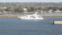 57m Superyacht LADY LINDA Heading to Sea